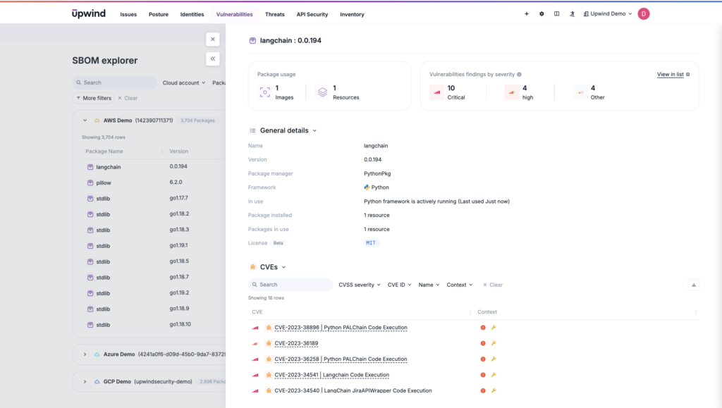 Screening of third-party and open-source components in the supply chain within SBOM explorer view